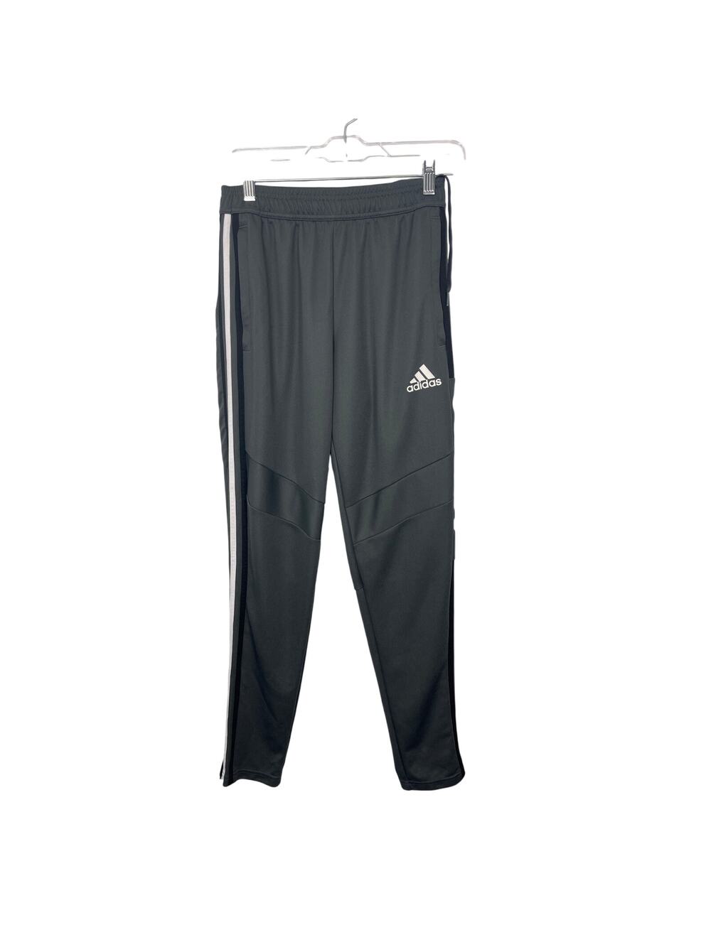 Adidas Aero Ready Pants Womens Black Gray Stripe Training Pants Small